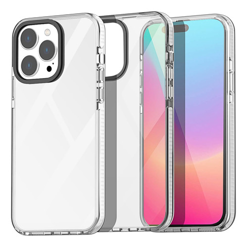 Funda Resistente Transparente Para iPhone 15 Pro Aicase_a