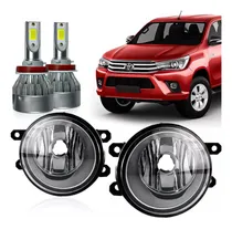 Comprar Juego Faro Auxiliar Toyota Hilux 2016 17 18 2019 + Cree Led