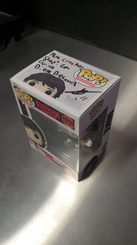 Funko Pop Mike #1239 Stranger Things Serie Netflix Original Funko Mike Stranger Thing Autografo Diego Becerril