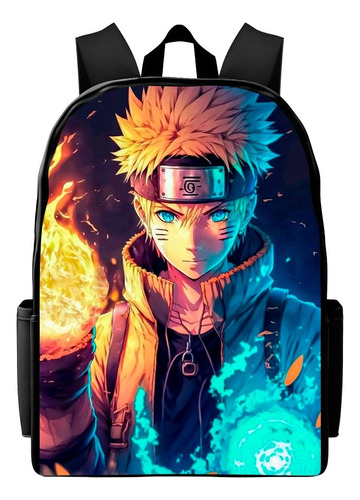 Bolsa Masculina Feminina Mochila Personagens Animados Naruto Desenho do tecido M06