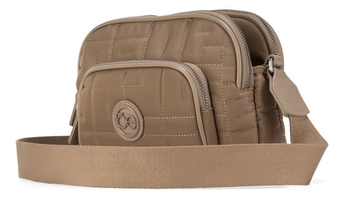 Bolso Crossbody Cloe Diyil Chico Color Marrón claro