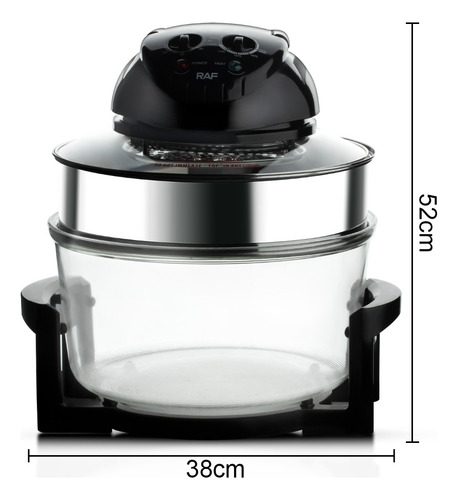 Freidora De Aire Horno Conveccion 17 Litros 8 En 1 3500w Raf