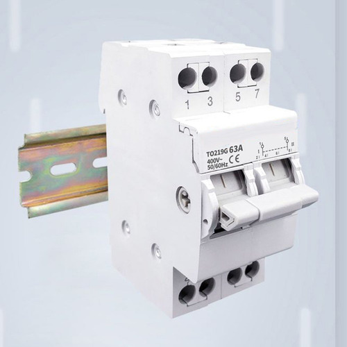 Interruptor Palanca 63a Selector 2p 1-0-2 Riel Solar Red Blanco