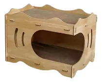 Comprar Casa Rascador Para Gatos, Casa De Cartón Para Gatos 2 En 1
