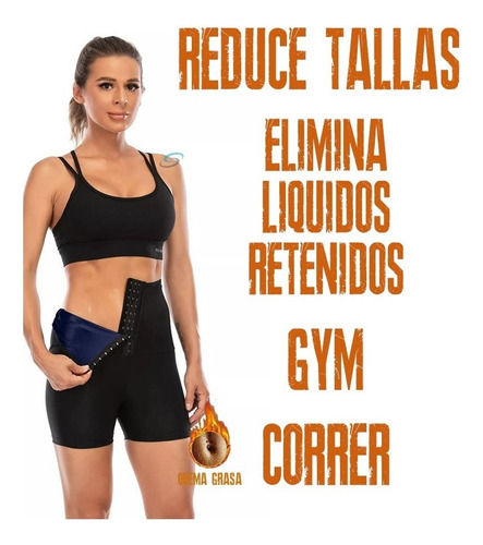 De Faja Short Quema Grasa Reduce Abdomen Deportivo Gym 501