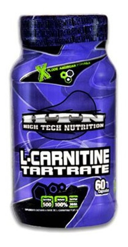 L Carnitina Tartrate Htn 60 Capsulas Quemador Con Vitamina C