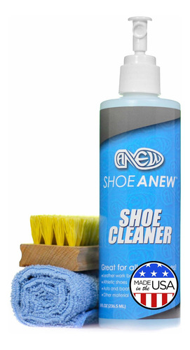 Kit De Limpieza De Calzado - Shoeanew - Todo Natural, 8 Onza