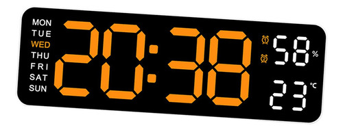 Reloj De Pared Digital Para Decoración Del Hogar, Brillo Nar