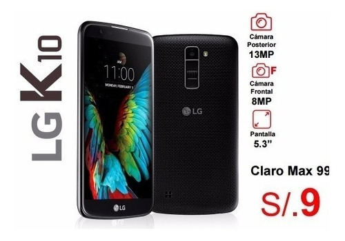 LG K10 Claro (portabilidad,renovación,alta Nueva)