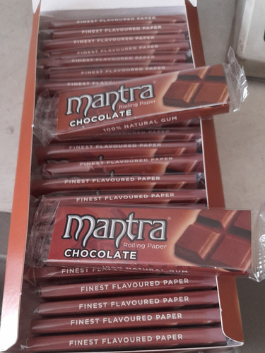 Papel De Liar Mantra Chocolate, Display De 25 Libritos