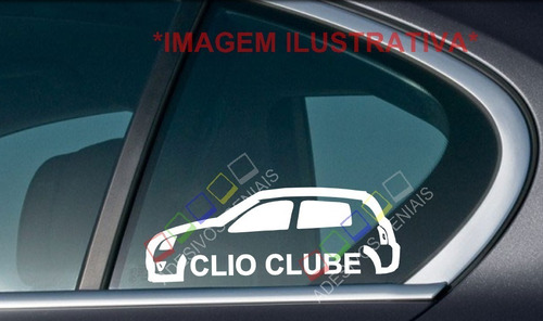 Adesivo Clube Do Carro Renault Clio + Brinde Cód: Ccli-03