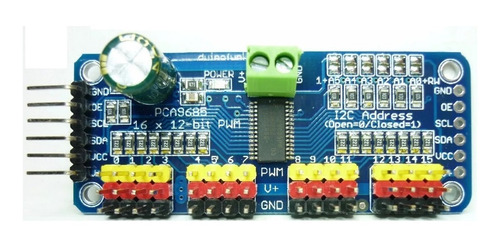 Imagen 1 de 2 de Controlador Serial 16 Servos I2c Arduino Pic Avr Robot