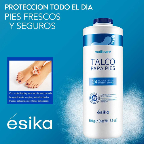 Talco Para Pies Multicare, 500 G Esika