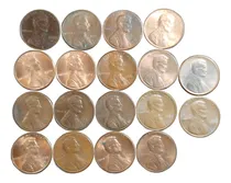 Comprar Estados Unidos - Lote 18 Monedas De One Cent - Década Del 80