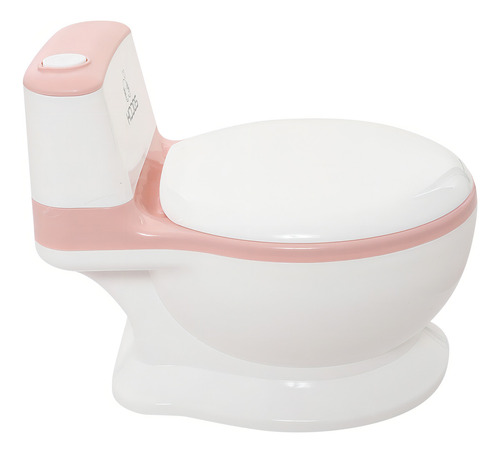 Asiento Entrenador Bacinica Con Reductor KIDDOS - Rosa Liso, Depósito Extraíble, Fácil De Usar y Limpiar Para Entrenamiento En El Baño Bebe Con Cepillo De Limpieza Incluido