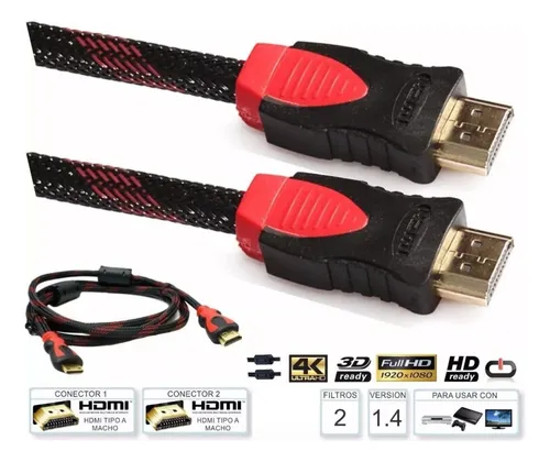 Cable Hdmi 1,5 Metros A Hdmi Full Hd Ps3 Dvd Ps4 Tv Led