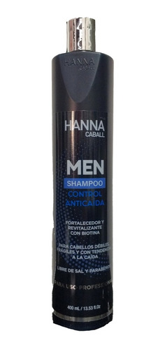 Shampoo Hanna Caball Para Hombres Anticaida 400 Ml
