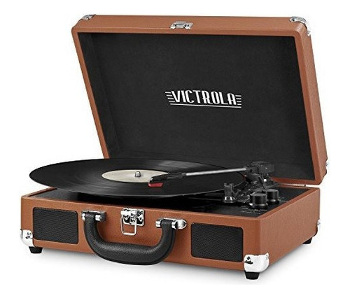 Placa Giratoria De Maleta Bluetooth Vintage De Victrola Con