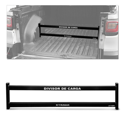 Divisor Cargas Caçamba Strada 2023 Aço Preto