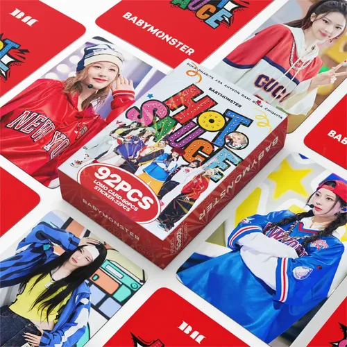 92pcs Babymonster Album 'hot Sauce' Stickers And Photo Cards