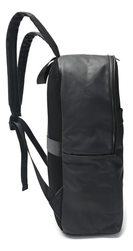 Mochila Urbana Portanotebook Go Cuero Ecológico Wanderlust Color Negro Diseño De La Tela Lisa