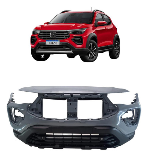 Capa Frontal Parachoque Dianteiro Fiat Pulse 21 22 23 24 (Usado)