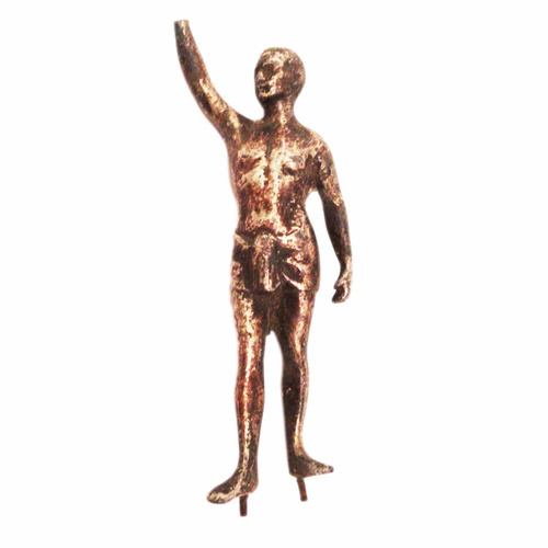 Figura Estatuilla De Fierro Antiquísima