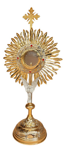 Custodia U Ostensorio Santísimo 65 Cm Corona Espinas Y Angel