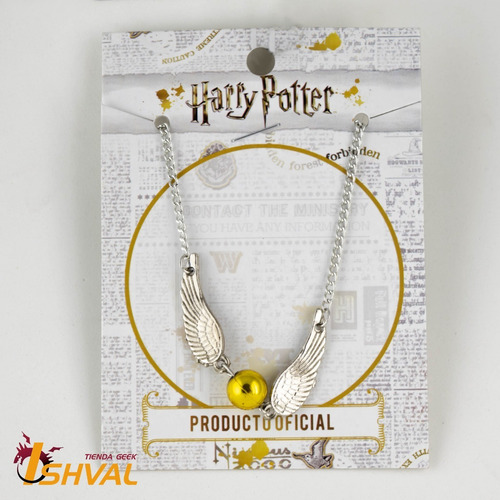 Imagen 2 de 3 de Collar - Harry Potter - Snitch Dorada