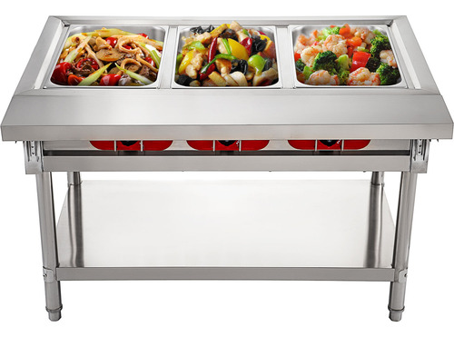 Vevor Calentador De Alimentos Comercial Chafer Bufetera 18l