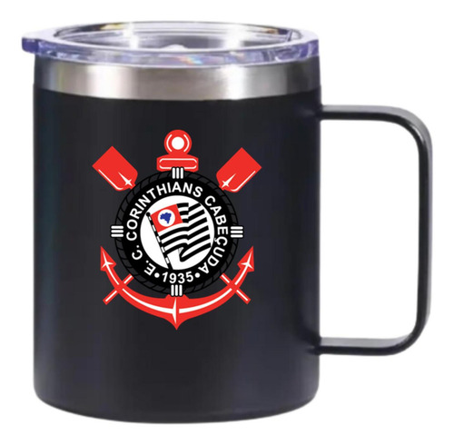 Taza térmica anatómica Time Timão Pto de 360 ml con tapa