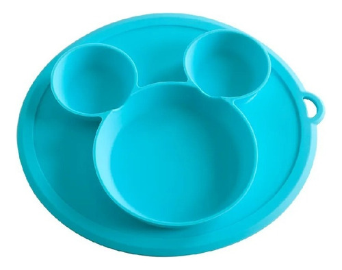 Plato En Silicona Bebe Antideslizante Colores Hydg-2 Color Azul Marino