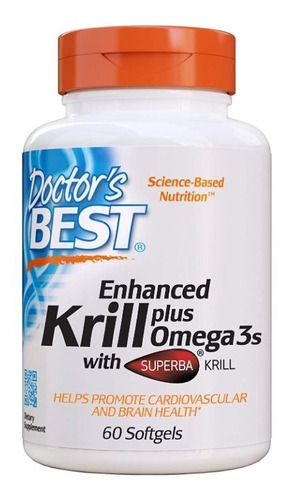 Aceite Krill Oil 800mg + Epa Y Dha Doctors Best 60 Caps Omeg Sabor Neutro