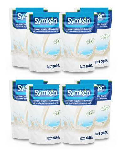Symkën Soya Natural Bolsa 1,080g - Caja De 8 Piezas