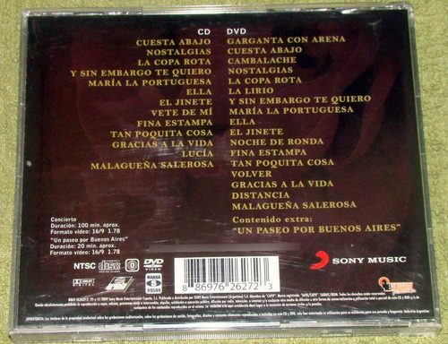 Pasion Vega Pasion En Buenos Aires Cd + Dvd Argentino (Usado)