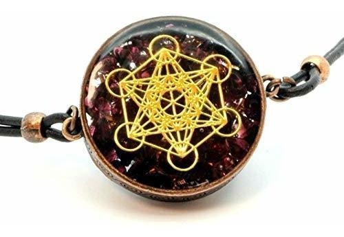 Brazalete Zzybia Metatron's Cube Merkaba Orgone Colgante Pro