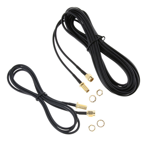 2 Unidades Rp-sma Macho A Hembra Tuerca Bulkhead Crimp Rg174