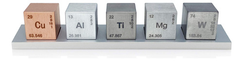 Set De Cubos Elementos Titanio Tungsten Magnesio Aluminio 