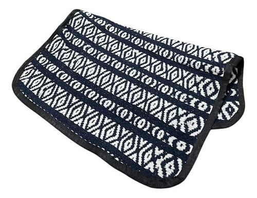 Sudadera De Tela De Matra Para Apero Recado 64x80 Azul Marino Y Blanco