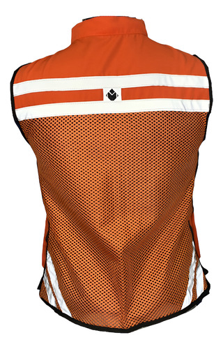 Chaleco Reflejante M King Formal Completo Con Malla Naranja 2eg-2xl
