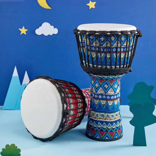 Q Tambor De Mano Djembe Africano Portátil De 8 Pulgadas Con