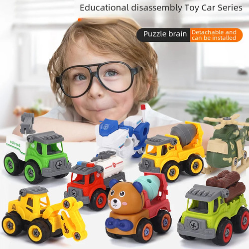 Fire Truck Toy Detachable Screwdriver