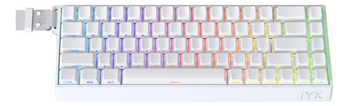 Teclado Iyx Mu68 Pro Magnético Rapid Trigger Gamer 8000 Hz Cor De Teclado Branco Idioma Multi-idiomas