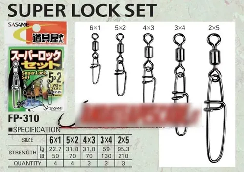 Mosqueton Con Esmerillon Sasame Fp-310 Super Lock Set
