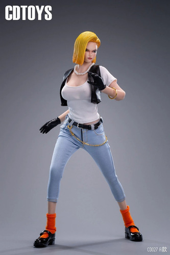 Imagen 3 de 8 de Set Ropa Y Cabeza 1/6 Cdtoys Phicen Dragon Ball Z Android 18