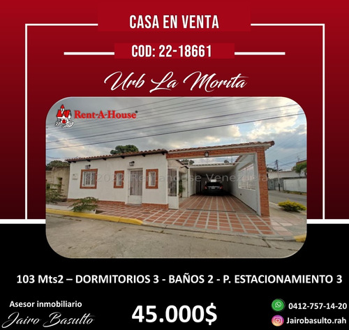 Imagen 1 de 9 de Casa En Venta La Morita Cod 22-18661