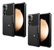 Comprar 2×funda Piel Tipo Cartera Tarjetero Magnético Para Samsung