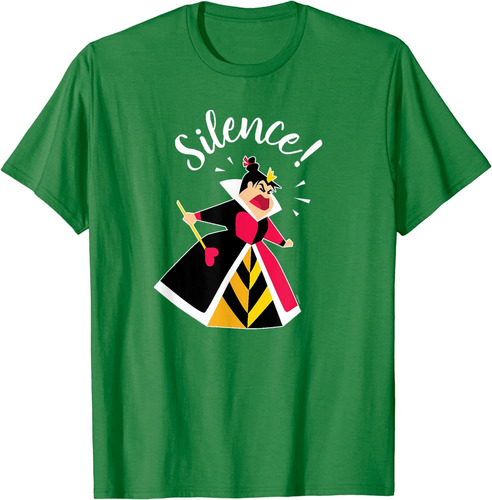 Camiseta Hombre Diseño De Queen Of Hearts Silence! Talla S