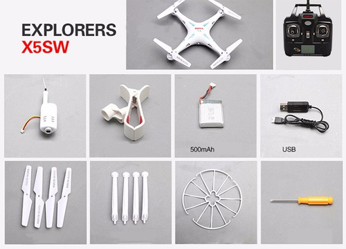 Syma X5sw Drone Wifi Fpv 2.4ghz 4ch Rc Hd 18 % Descuento