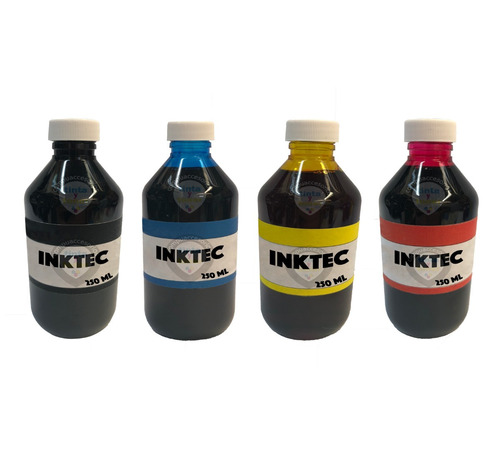 4 Tintas Generica Inktec Para Hp Y Canon Vivera 250 Ml C/u